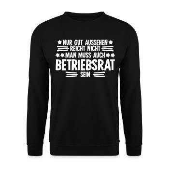 Betriebsrat Betriebsrätin - Unisex Pullover - Schwarz - Vorne - Alina (178cm) & Michal (187cm)