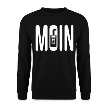 Kamin Ofen Nordsee Norddeutsch Kaminofen - Unisex Pullover - Schwarz - Vorne - Alina (178cm) & Michal (187cm)