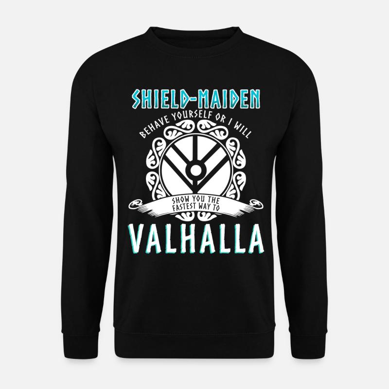 Schildmaid saying Vikings - Unisex Sweatshirt - black