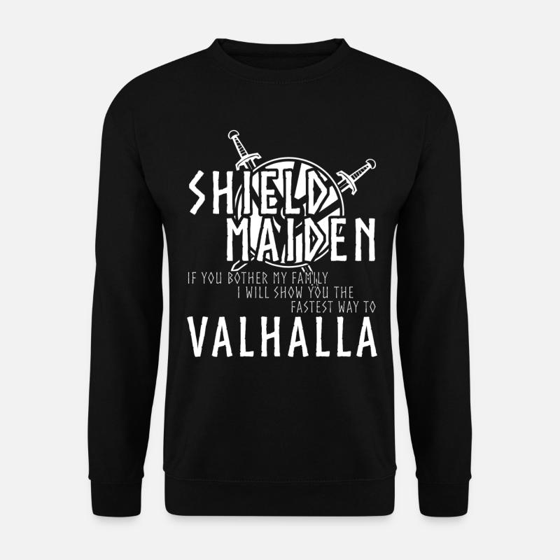 Viking Shieldmaiden - Unisex Sweatshirt - black