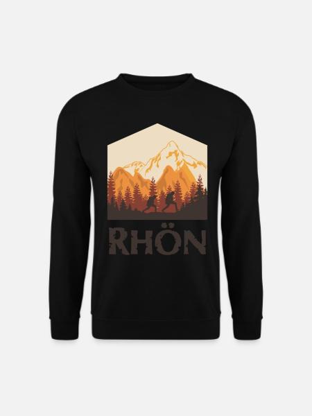 Rhön Wandern und Rhöner Berge - Unisex Pullover - Schwarz