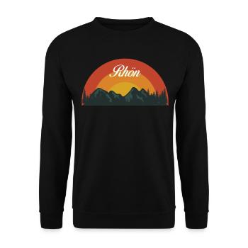 Rhön Wandern Wanderung Rhöner Berge - Unisex Pullover - Schwarz - Vorne - Alina (178cm) & Michal (187cm)