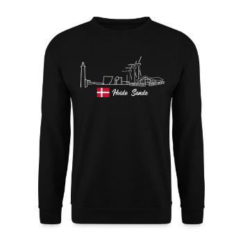 Hvide Sande Lighthouse Windmill Danemark - Sweat-shirt Unisexe - noir - Devant - Alina (178cm) & Michal (187cm)