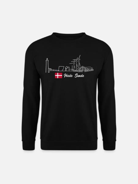 Hvide Sande Leuchtturm Windrad Dänemark - Unisex Pullover - Schwarz