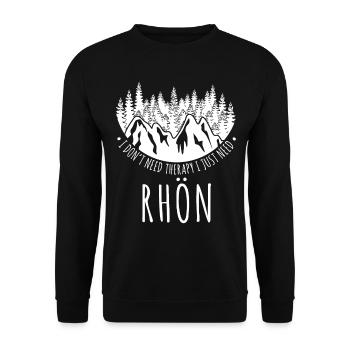 Rhön Rhöner Berge Wandern - Unisex Pullover - Schwarz - Vorne - Alina (178cm) & Michal (187cm)