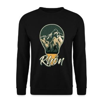 Rhön Wandern Klettern Rhöner Berge - Unisex Pullover - Schwarz - Vorne - Alina (178cm) & Michal (187cm)