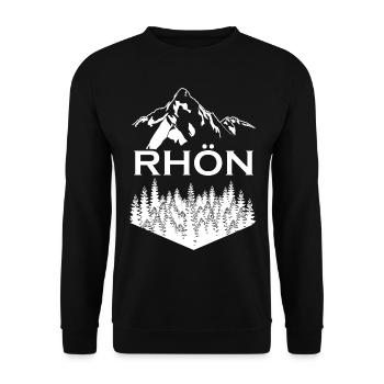 Rhön Wald Wandern Rhöner Berge - Unisex Pullover - Schwarz - Vorne - Alina (178cm) & Michal (187cm)