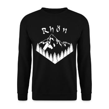 Rhön Randonnée Forêt Montagnes de Rhön - Sweat-shirt Unisexe - noir - Devant - Alina (178cm) & Michal (187cm)