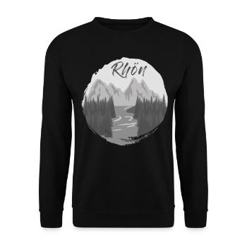 Rhön Randonnée Forêt Rivière Rhön Montagnes - Sweat-shirt Unisexe - noir - Devant - Alina (178cm) & Michal (187cm)