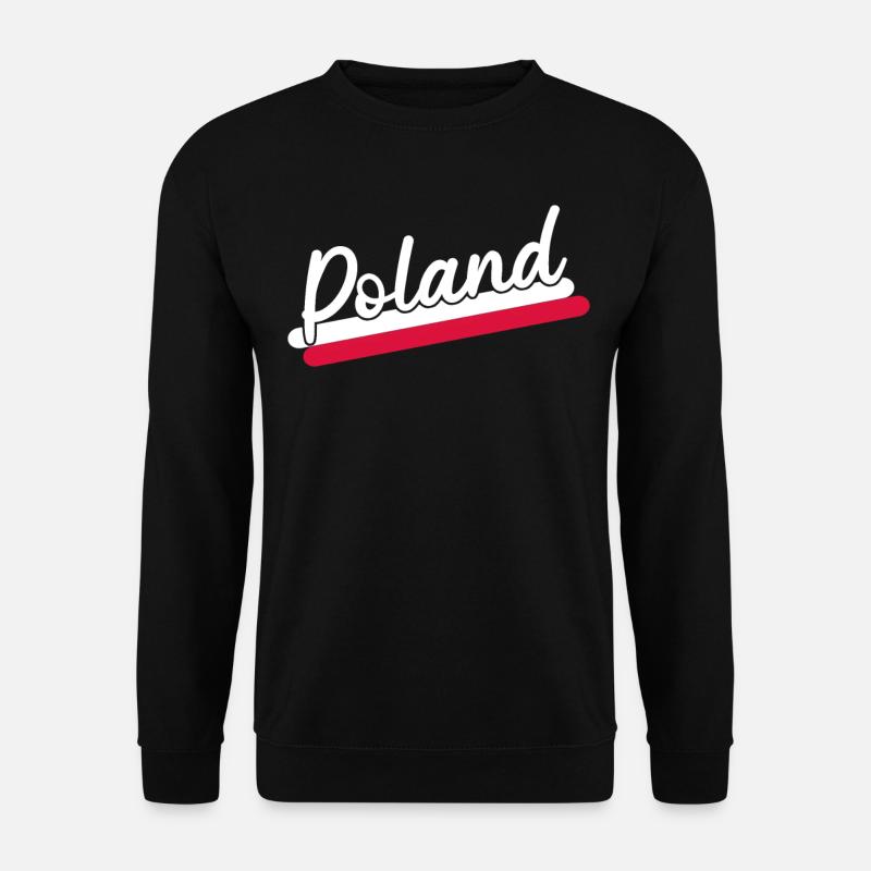 Poland flag - Unisex Sweatshirt - black