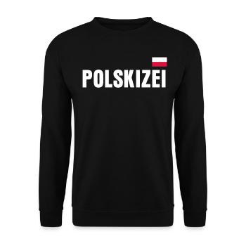 Poland Saying Joke Polish - Unisex Sweatshirt - black - Front - Alina (178cm) & Michal (187cm)