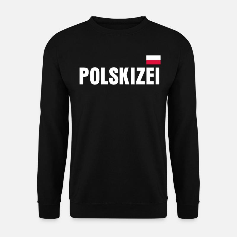 Polen Spruch Witz Polnisch - Unisex Pullover - Schwarz