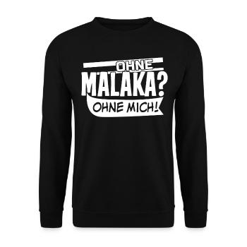Malaka Grieche Griechenland - Unisex Pullover - Schwarz - Vorne - Alina (178cm) & Michal (187cm)