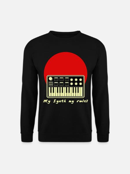 Synth Synthesizer Synthesizers - Unisex Pullover - Schwarz