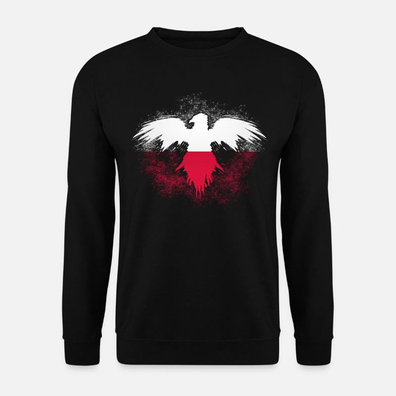 Drapeau polonais Eagle Pole Pologne - Sweat-shirt Unisexe - noir
