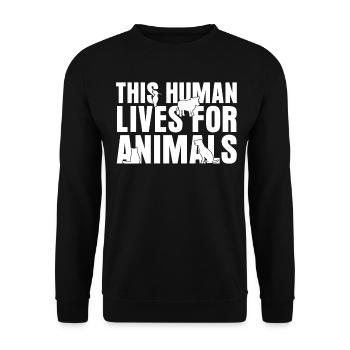 Tierarzt Tiermedizin Veterinär - Unisex Pullover - Schwarz - Vorne - Alina (178cm) & Michal (187cm)