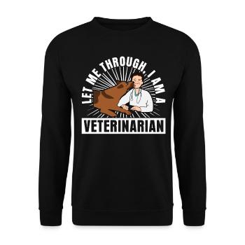 Tierarzt Veterinär Tiermedizin - Unisex Pullover - Schwarz - Vorne - Alina (178cm) & Michal (187cm)