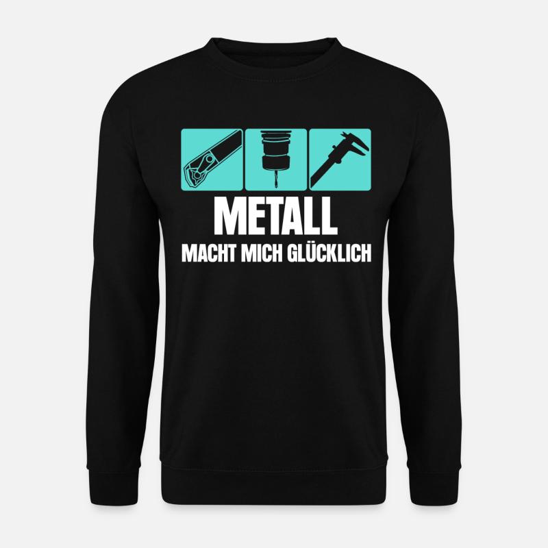 Zerspaner Spruch Zerspanungsmechaniker - Unisex Pullover - Schwarz