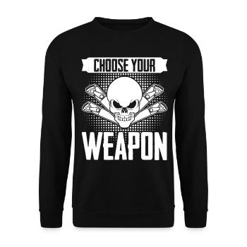 Cutting machine operator Lathe Chipper - Unisex Sweatshirt - black - Front - Alina (178cm) & Michal (187cm)