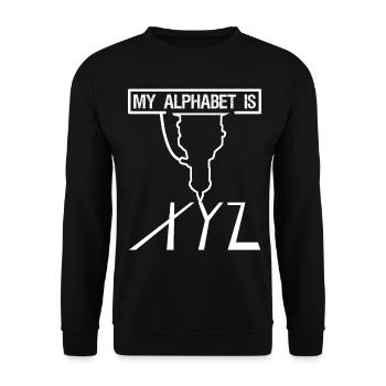 Cutting machine operator CNC machinist - Unisex Sweatshirt - black - Front - Alina (178cm) & Michal (187cm)