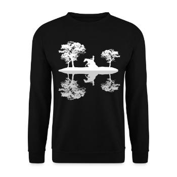 Reining Reiter Reflection Circonscription de l’Ouest - Sweat-shirt Unisexe - noir - Devant - Alina (178cm) & Michal (187cm)