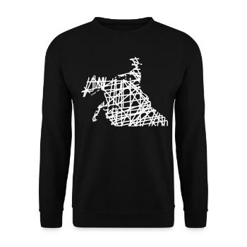 Reining Western Riding Riding Rider - Unisex Sweatshirt - black - Front - Alina (178cm) & Michal (187cm)