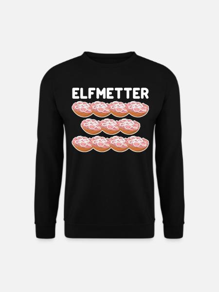 Mettbrötchen Elfmetter Mettigel Mett - Unisex Pullover - Schwarz