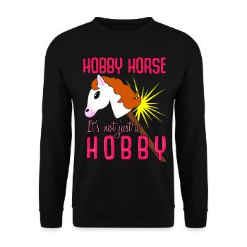 Hobby Horse Hobbyhorse - Sweat-shirt Unisexe - noir - Devant - Alina (178cm) & Michal (187cm)