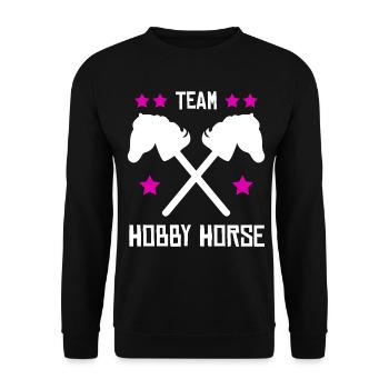 Hobby Horse Team Hobby Horsing - Sweat-shirt Unisexe - noir - Devant - Alina (178cm) & Michal (187cm)