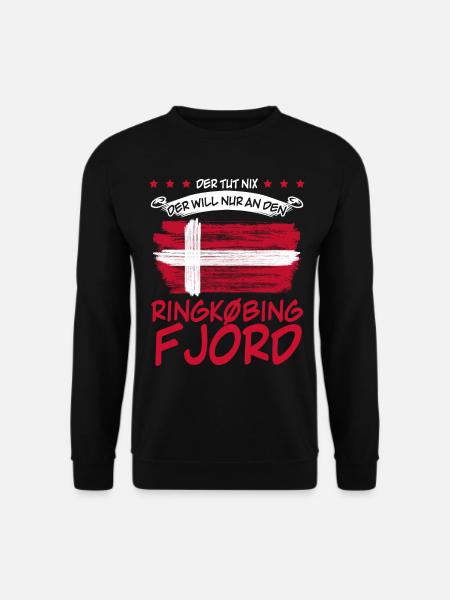 Ringkøbing Fjord lustig Dänemark - Unisex Pullover - Schwarz