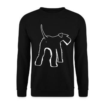 Le schnauzer vu de derrière les chiens - Sweat-shirt Unisexe - noir - Devant - Alina (178cm) & Michal (187cm)