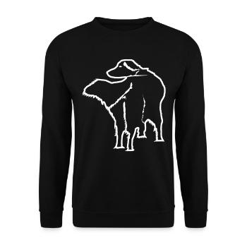 Golden Retriever de Behind Dog Dogs - Sweat-shirt Unisexe - noir - Devant - Alina (178cm) & Michal (187cm)