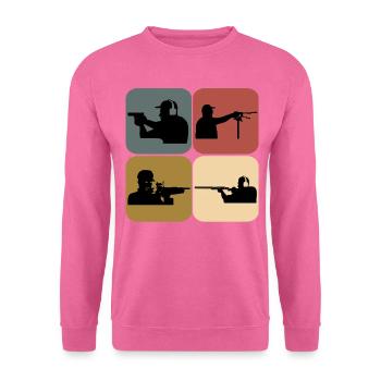 Club de tir sportif rétro - Sweat-shirt Unisexe - rose - Devant