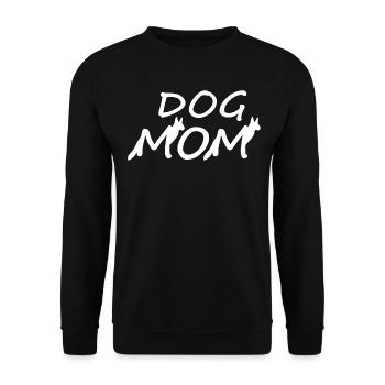 White Shepherd Mama - Unisex Sweatshirt - black - Front - Alina (178cm) & Michal (187cm)