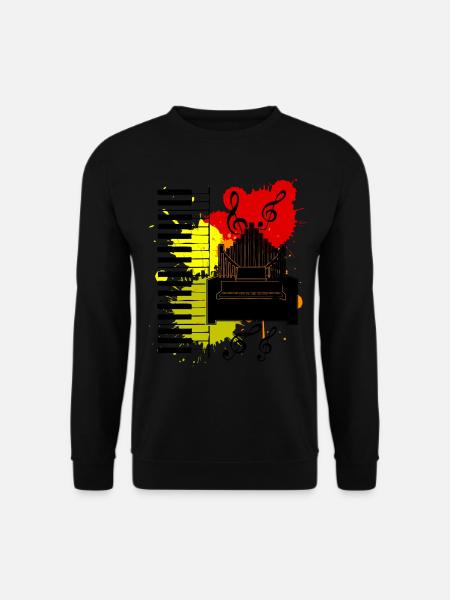 Orgel Orgelspieler Spruch Organist - Unisex Pullover - Schwarz