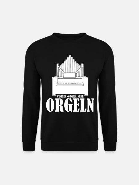 Orgel Orgelspieler Orgelbauer Organist - Unisex Pullover - Schwarz