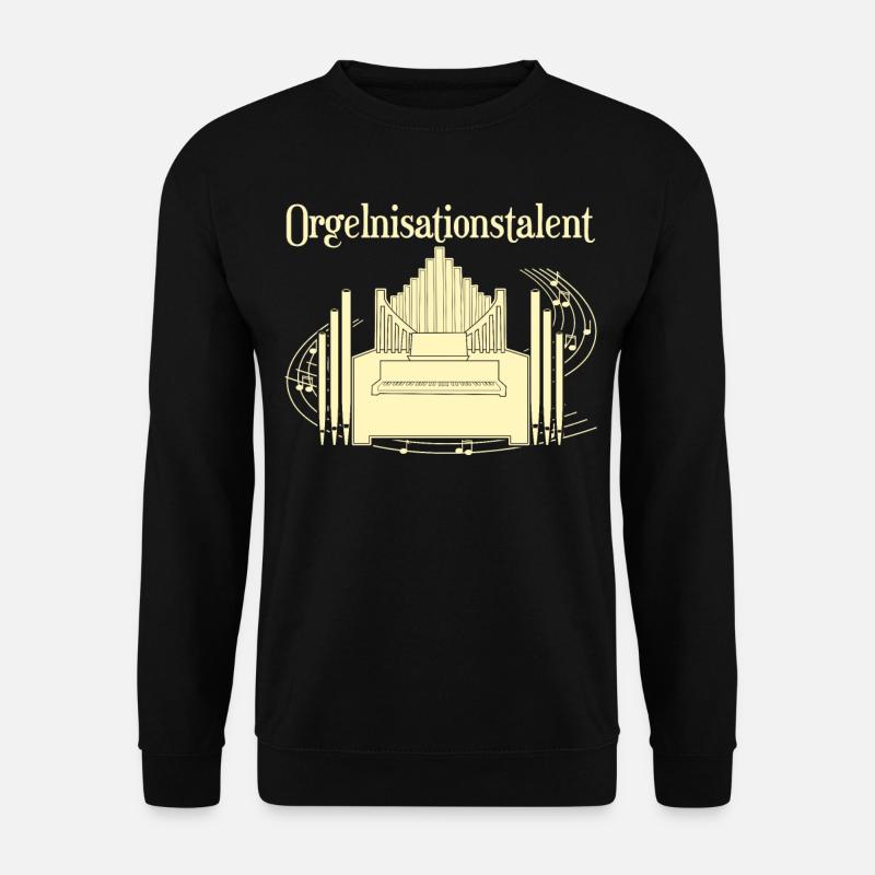 Orgel Orgelspieler Organisten Organist - Unisex Pullover - Schwarz