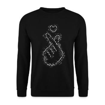 Kpop K-Pop Musique Coréenne Popmusic - Sweat-shirt Unisexe - noir - Devant - Alina (178cm) & Michal (187cm)