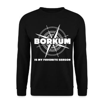 Borkum - Unisex Pullover - Schwarz - Vorne - Alina (178cm) & Michal (187cm)