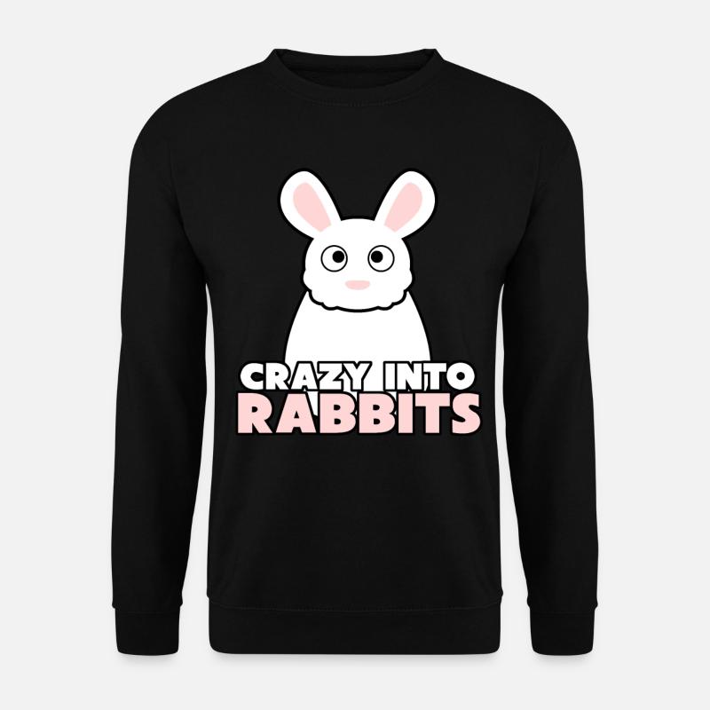 Hase Kaninchen Hasen - Unisex Pullover - Schwarz