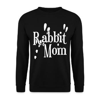 Rabbit Mama Rabbit Rabbit Paw Rabbit - Unisex Sweatshirt - black - Front - Alina (178cm) & Michal (187cm)
