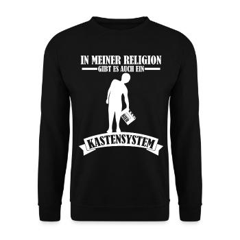 Bier Bierkiste Vatertag Hobbybrauer - Unisex Pullover - Schwarz - Vorne - Alina (178cm) & Michal (187cm)