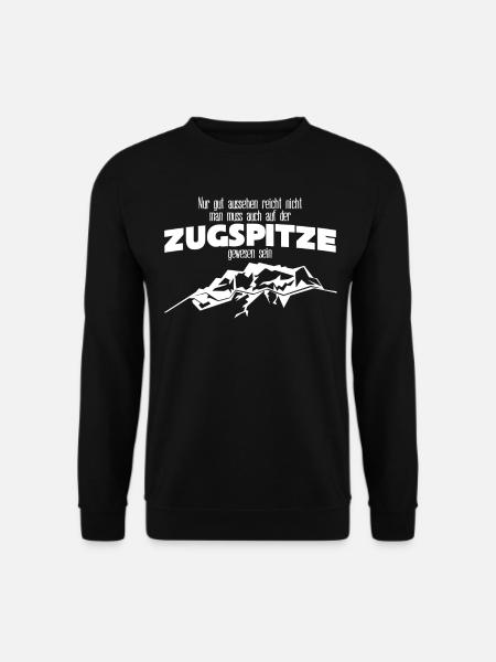 Zugspitze Berge Bergsteigen - Unisex Pullover - Schwarz