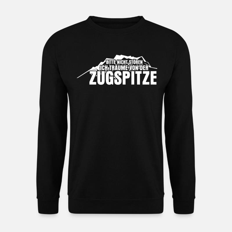 Zugspitze Witz Berge Bergsteigen - Unisex Pullover - Schwarz