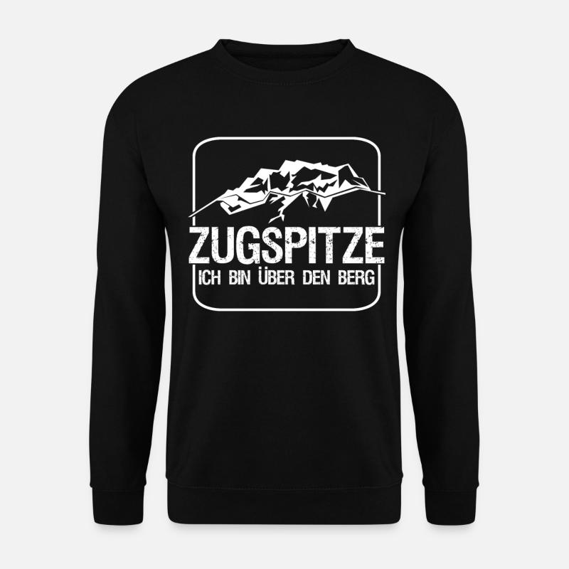 Zugspitze Witz Berge Bergsteiger - Unisex Pullover - Schwarz