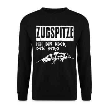 Zugspitze Berg Bergsteiger - Unisex Pullover - Schwarz - Vorne - Alina (178cm) & Michal (187cm)