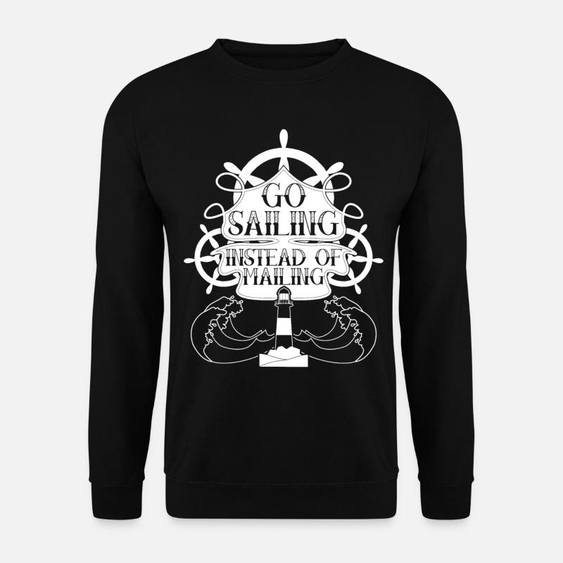 Sailing Sailboat - Unisex Sweatshirt - black