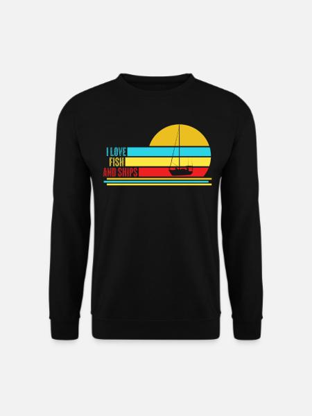 Pêche à voile et navires Capitaine Sailor - Sweat-shirt Unisexe - noir