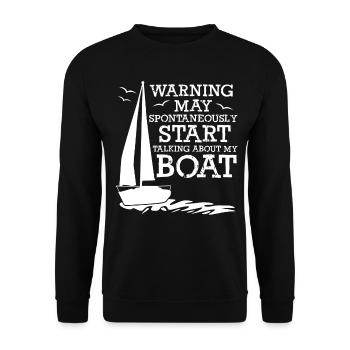 Sailing Sailing Boat Sailing Boat Sailing Club - Unisex Sweatshirt - black - Front - Alina (178cm) & Michal (187cm)