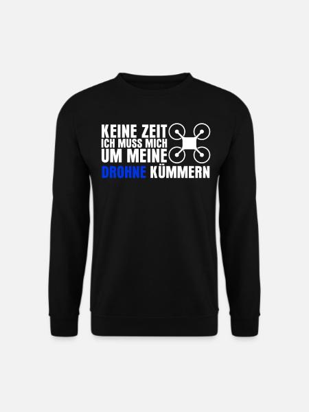 Drohne Quadrocopter Quadcopter - Unisex Pullover - Schwarz
